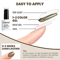 Rarjsm Holographic Nail Polish Caramel Brown Gel Polish Mermaid Unicorn Effect Soak Off Nail Gel Curing Required Nail Art Home G