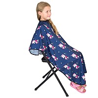 Hair Cutting Cape For Kids Unicorns Print Water Resistant Salon Cape Snap Closure Kids Haircut Cape Barber Cape For Ki