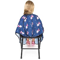 Hair Cutting Cape For Kids Unicorns Print Water Resistant Salon Cape Snap Closure Kids Haircut Cape Barber Cape For Ki