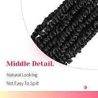 The Bohobabe Pretwisted Passion Twist Crochet Hair 14 Inch Short Prelooped Crochet Passion Twist Braiding Hair 8 Packs 1