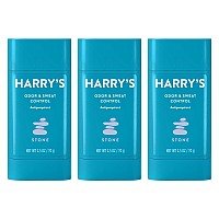 Harrys Deodorant & Antiperspirant - Odor & Sweat control Antiperspirant for Men - Stone (3 count)