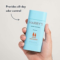 Harrys Mens Deodorant Odor Control Deodorant Aluminumfree Redwood 3 Count