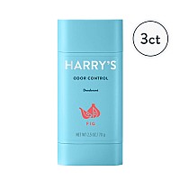 Harrys Mens Deodorant Odor Control Deodorant Aluminumfree Fig 25 Oz 3 Count Pack Of 1