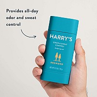 Harrys Deodorant Antiperspirant Odor Sweat Control Antiperspirant For Men Redwood 25 Oz Pack Of 3Blue