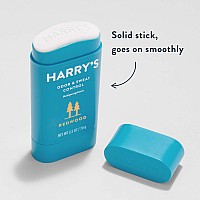 Harrys Deodorant Antiperspirant Odor Sweat Control Antiperspirant For Men Redwood 25 Oz Pack Of 3Blue