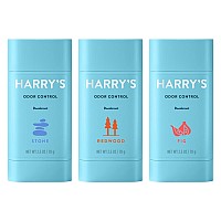 Harry's Men's Deodorant - Odor Control Deodorant - Aluminum-Free - Variety - Stone, Fig, Redwood (2.5 Ounce (Pack of 3)