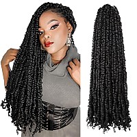 The Bohobabe Pretwisted Passion Twist Crochet Hair 20 Inch Long Prelooped Crochet Passion Twist Braiding Hair 8 Packs Soft Boh