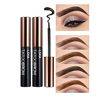 Lsxia 2 Pcs Peel Off Tattoo Eyebrow Gel Natural Elegant Eyebrow Gel Longlasting Waterproof Eyebrow Tattoo Peel Off Eyebrow Pe