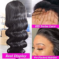 250 Density 13X4 Body Wave Lace Front Wigs Human Hair 24 Inch Body Wave Human Hair Wig Glueless Human Hair Wigs For Black Women