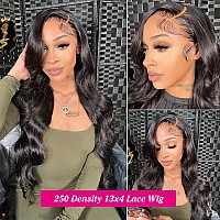 250 Density 13X4 Body Wave Lace Front Wigs Human Hair 24 Inch Body Wave Human Hair Wig Glueless Human Hair Wigs For Black Women