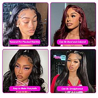 250 Density 13X4 Body Wave Lace Front Wigs Human Hair 24 Inch Body Wave Human Hair Wig Glueless Human Hair Wigs For Black Women