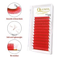 Easy Fan Volume Lashes 07 D Curl Red Volume Lash Extensions 916Mm Mixed Lash Tray Color Lashes Extension Self Fanning 2D10D V