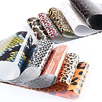 Leopard Nail Foil Transfer Stickers Nail Art Supplies Laser Nail Foil Decals Leopard Print Nails Foils Design For Women Manicure