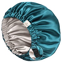 Yanibest Satin Bonnet For Sleeping Hair Bonnets For Women And Men Double Layer Ajustable Silky Bonnet For Curly Braids Hair