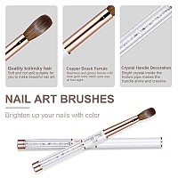 Shine Chance Acrylic Nail Brush Size 10 100 Real Kolinsky Art Nail Brush For Acrylic Powder Application Handmade Women Manicu