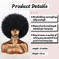 Xinran 70S Blonde Afro Wigs For Black Women Beige Blonde Curly Afro Wigs Natural Looking Large Bouncy Afro Wigs For Women