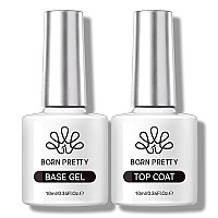 Born Pretty 3Pcs Base Top Coat Set No Wipe Gel Matte Top Coat High Glossy Top Coat Base Gel For Long Lasting Nails Shine F