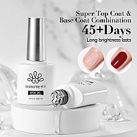 Born Pretty 3Pcs Base Top Coat Set No Wipe Gel Matte Top Coat High Glossy Top Coat Base Gel For Long Lasting Nails Shine F