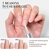 Born Pretty 3Pcs Base Top Coat Set No Wipe Gel Matte Top Coat High Glossy Top Coat Base Gel For Long Lasting Nails Shine F