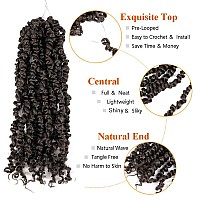 Umylar Passion Twist Hair 10 Inch 8 Packs Pre-twisted Passion Twist Crochet Hair For Black Women Pre-looped Short Passion Twist Bohemian Braids Synthetic Crochet Hair Extension(10 Inch (Pack of 8), 4#)