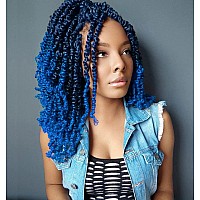 Umylar Pretwisted Passion Twist Crochet Hair 14 Inch 8 Packs Prelooped Passion Twists Crochet Hair Short Passion Twist Bohemia