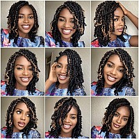 Passion Twist Crochet Hair 10 Inch 8 Packs Pretwisted Passion Twist Crochet Hair Prelooped Short Passion Twist Hair Bohemian S