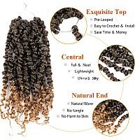 Umylar Passion Twist Crochet Hair 10 Inch 8 Packs Pretwisted Passion Twist Crochet Hair For Women Prelooped Short Passion Twis