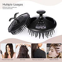 Segbeauty Scalp Massage Brushes 4 Pcs Shampoo Brush Floriated Shower Comb Long Short Teeth Set Head Massage Brush For Hair Gro