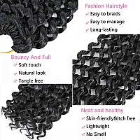 Short Passion Twist Hair 12 Inch 8 Packs Passion Twist Crochet Hair For Women Curly Water Wave Braiding Hair Spring Twist Hair C