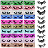 Lashes Bulk Christmas Gifts Mikiwi 30 Pack Eyelashes 1220Mm 5D Fake Mink Eyelashes Wholesale Fluffy Natural Volume Eye Lashes