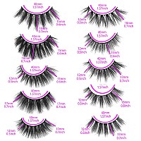 Lashes Bulk Christmas Gifts Mikiwi 30 Pack Eyelashes 1220Mm 5D Fake Mink Eyelashes Wholesale Fluffy Natural Volume Eye Lashes