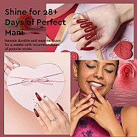 Mefa Gel Nail Polish Kit 23 Pcs 20 Summer Gel Polish Colors Pink Red Glitter Blue Gel Nail Set Modern Muse Collection With Glos