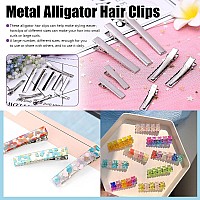 Swpeet 200Pcs 22Inch 56Cm Alligator Hair Clips Kit Perfect For Metal Duck Bill Hair Clips Flat Top Single Prong Hairpins Fo