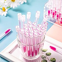 80 Pieces Disposable Mascara Brushes Tubes Set 40 Pieces Empty Mascara Wand Tube With 40 Pieces Eyelash Brush Makeup Tool Clean