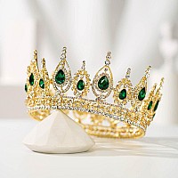 Sweetv Royal Queen Crown Wedding Tiara For Bride Rhinestone Tiaras And Crowns For Women Costume Headpiece For Birthday Cospla