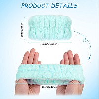 Chuangdi 4 Pairs Wrist Spa Wrist Bands For Washing Face Microfiber Wrist Wash Towel Band Scrunchies Absorbent Wrist Sweatband Fo