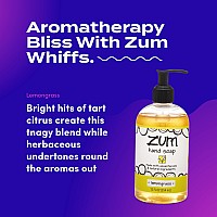 Zum Indigo Wild Hand Soap Natural Liquid Hand Soap Perfect Bathroom Kitchen Hand Soap Lemongrass Scent 12 Oz 4 Pack