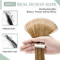 Rich Choices Tape In Hair Extensions Human Hair 40Pcs 100G Balayage Dark Blonde 100 Remy Hair Extensions Real Human Hair Seamle