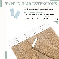 Rich Choices Tape In Hair Extensions Human Hair 40Pcs 100G Balayage Dark Blonde 100 Remy Hair Extensions Real Human Hair Seamle