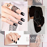 Rarjsm Gel Polish 15Ml Pure Black Gel Nail Polish Soak Off Uv Led Nail Gelpolish High Gloss Long Lasting Nail Art Manicure Salo