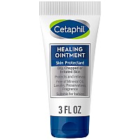 Cetaphil Healing Ointment, 3 oz, For Dry, Chapped, Irritated Skin, Mother's Day Gifts, Heals and Protects, Soothes Cracked Hands and Chapped Lips, Hypoallergenic, Fragrance Free, Doctor Recommended