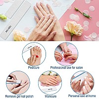 Nail Files-Nail File For Acrylic Nails 100/100 Grit, 12 Pcs Nail Files Emery Boards For Acrylic Nails, Washable Thick Professional Manicure Tools For Nail Tech