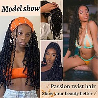 Passion Twist Hair 18 Inch Water Wave Crochet Hair 6 Packs Passion Twists Crochet Hair Long Braiding Hair Bohemian Synthetic Hai