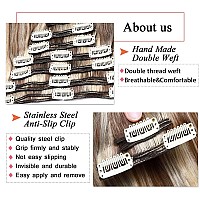 Snoilite Clip In Hair Extensions Human Hair Balayage Thick True Double Weft 100 Real Human Hair Full Head 8 Pieces 18 Clips St