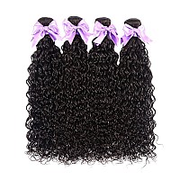 9A Brazilian Human Hair Water Wave Bundles 18 20 22 24 Unprocessed Virgin Human Hair Extensions Wet And Wavy Hair Curly Wavy 1