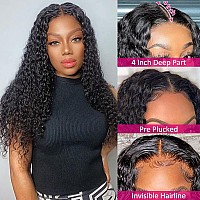 Eooma Hd Transparent Lace Front Wigs Human Hair With Baby Hair 180 Density 18 Inch Brazilian Curly Lace Closure Human Hair Wigs