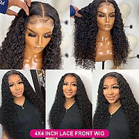 Eooma Hd Transparent Lace Front Wigs Human Hair With Baby Hair 180 Density 18 Inch Brazilian Curly Lace Closure Human Hair Wigs