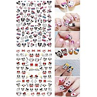 Cute Cartoon Nail Art Stickers Decals 3D Self Adhesive Nail Art Supplies Nail Decals For Nail Art Decoration Diy Nail Designs St