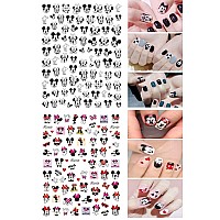 Cute Cartoon Nail Art Stickers Decals 3D Self Adhesive Nail Art Supplies Nail Decals For Nail Art Decoration Diy Nail Designs St