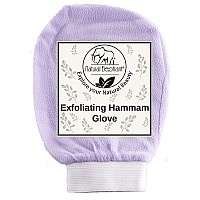 Natural Elephant Exfoliating Hammam Glove Face And Body Exfoliator Mitt Lovely Lilac Pack Of 2